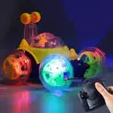 Kidoyz 360 Rotation RC Stunt Moves with Colorful Flashing Lights and Dynamic Music (Multicolor)
