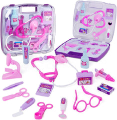 Doctor Toys Set, Simulation Medicine Box Doctor Nurse Medical Kit With Carry Case Pretend Play Set for Kids Child Care Box