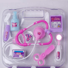 Doctor Toys Set, Simulation Medicine Box Doctor Nurse Medical Kit With Carry Case Pretend Play Set for Kids Child Care Box