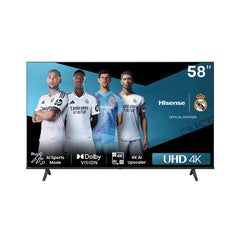 Hisense 58 Inches 4K Smart LED TV (2024), 58A61N