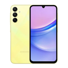 Samsung Galaxy A15 Dual SIM 4G Smartphone, 4 GB RAM, 128 GB storage, Yellow