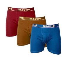 Macho Men's Long Cotton Fine Trunk Pack of 5 (Multi Color),
