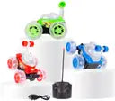 Kidoyz 360 Rotation RC Stunt Moves with Colorful Flashing Lights and Dynamic Music (Multicolor)