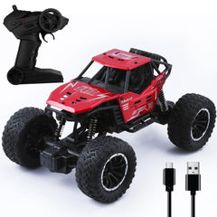 Wembley Rock Crawler Monster Truck| Remote Control Car Toy for Boys| Powerful Rechargeable RC Car| Multifunctional Rock Climbing Toys for Kids with 5 Functions for Kids