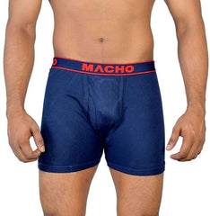 Macho Men's Long Cotton Fine Trunk Pack of 5 (Multi Color),