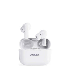 Aukey Move Mini True Wireless TWS Earbuds, Bluetooth 5.0, Up To 30 Hour Usage Time, 20Hz - 20kHz Frequency Response, IPX4 Water Resistance, Clear Phone Calls, White , EP-M1s
