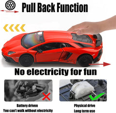 1/36 Scale LP750-4 SV Diecast Cars Models,Pull Back Vehicles Toy Cars,Cars Gifts for Boys Girls