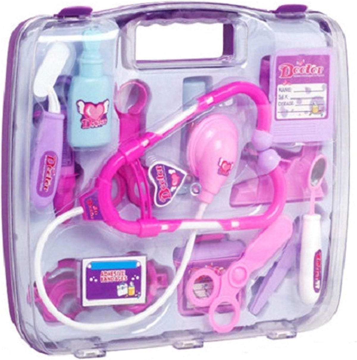 Doctor Toys Set, Simulation Medicine Box Doctor Nurse Medical Kit With Carry Case Pretend Play Set for Kids Child Care Box