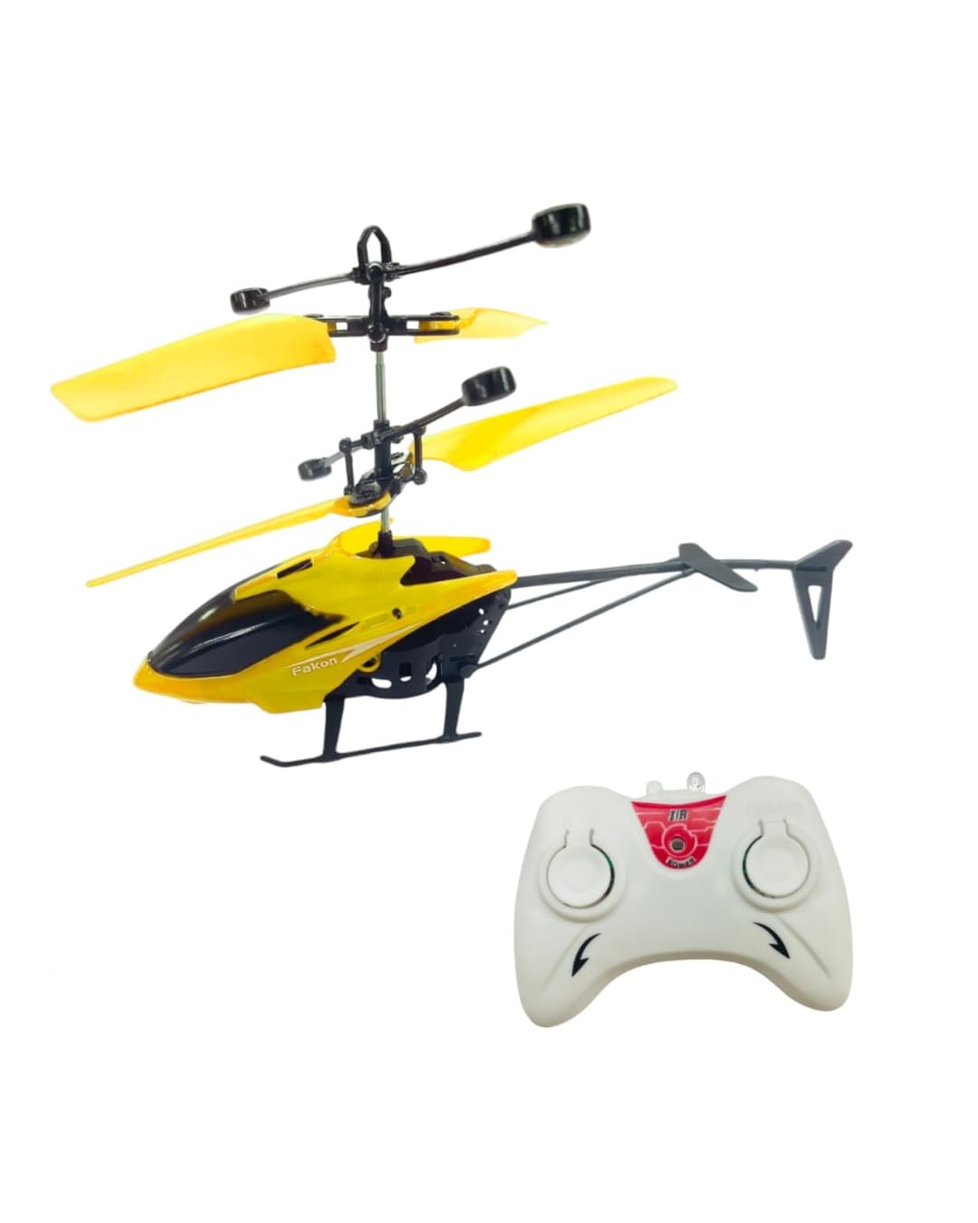 XOOM TOYS RC Helicopter Toy with Hand Gravity Sensor | Rechargeable Remote Control Helicopter for Kids 4+ | Safety Sensor, 3D Lights | Flying Indoor Outdoor Toy for Boys & Girls