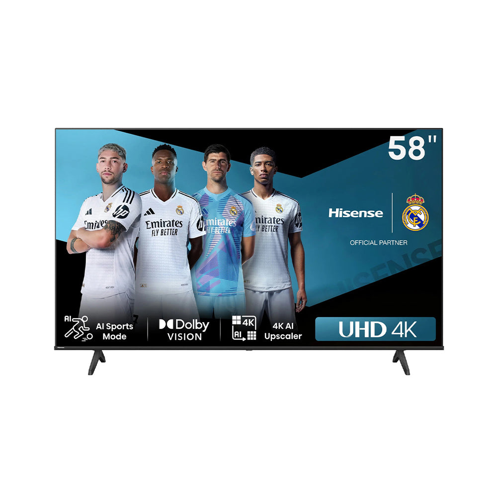 Hisense 58 Inches 4K Smart LED TV (2024), 58A61N