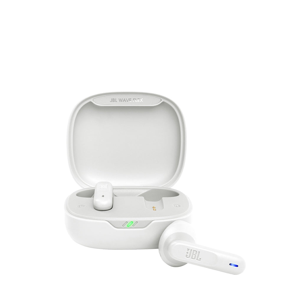 JBL Wave Flex True Wireless Earbud, White, JBLWFLEXWHT
