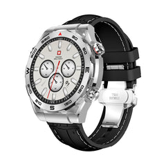 Swiss Military DOM3 Smartwatch - Silver with Black Silicon Strap +VICTOR 4 Active Noice cancelling ENC True Wireless
