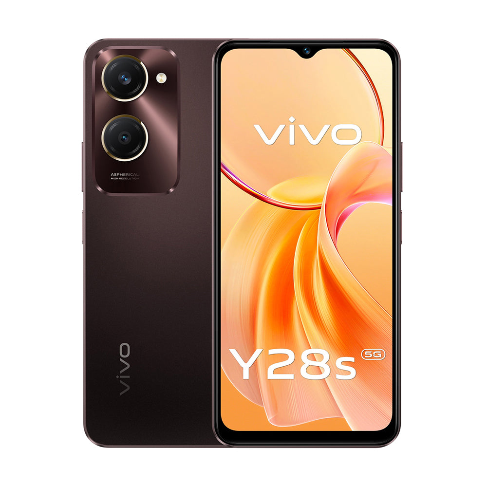 Vivo Y28s 5G Smartphone, 8 GB RAM, 256 GB Storage, Mocha Brown
