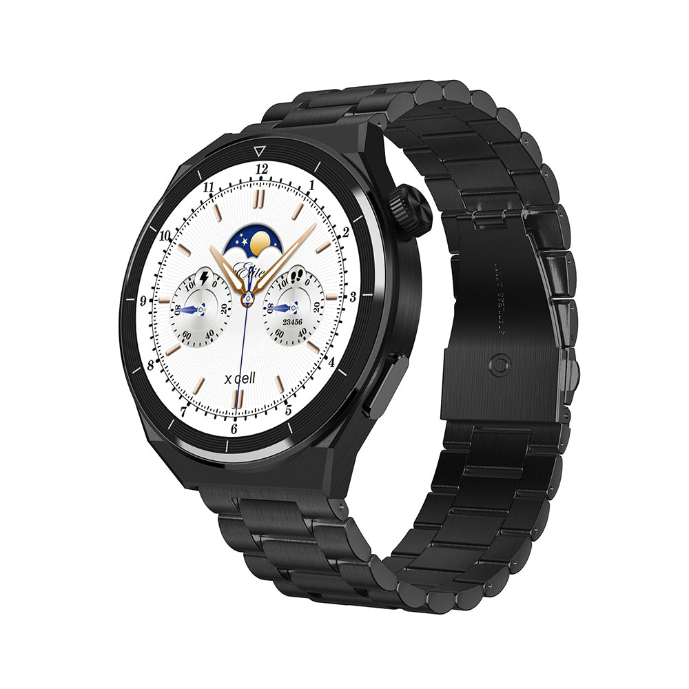 X.Cell Smart Watch Elite 4 Black Stainless Steel