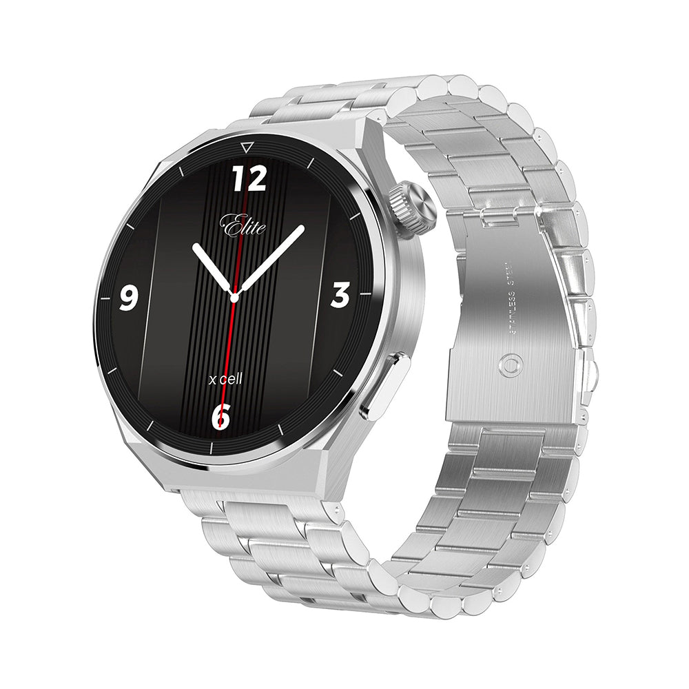 X.Cell Smart Watch Elite 4 Silver Stainless Steel