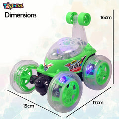 Toyshine Remote Control Stunt Car | RC Stunt Vehicle 360° Rotating Rolling Radio Control Electric Race Car with Lights and Music | Rechargeable Battery for Kids Girls Boys