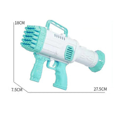 VGRASSP Electric Gatling Bubble Gun for Kids with Soap Solution Indoor and Outdoor Toys for Toddlers Bubble Launcher Machine for Girls and Boys (Colour as per Stock)