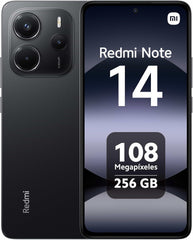 Xiaomi Redmi Note 14 4G LTE (for Tmobile Mint Tello Global) (256GB + 8GB) 6.67" 120Hz 108MP AI Camera Global Version Dual Sim (Midnight Black)